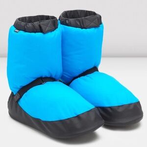 BLOCH Warm Up Booties (Blue and Black Shoe Covers)
